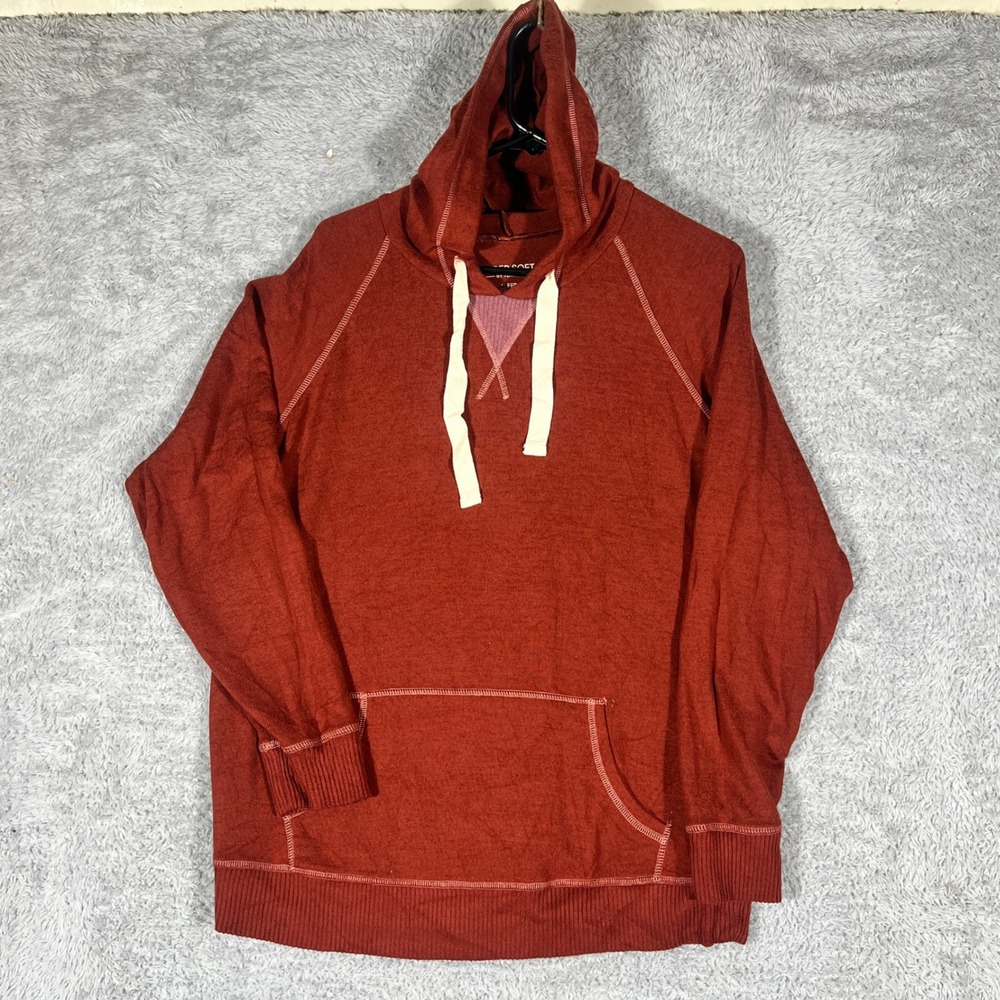 Torrid Sleep Hoodie Womens 1 Rust Red Super Soft Raglan Pullover 18911828